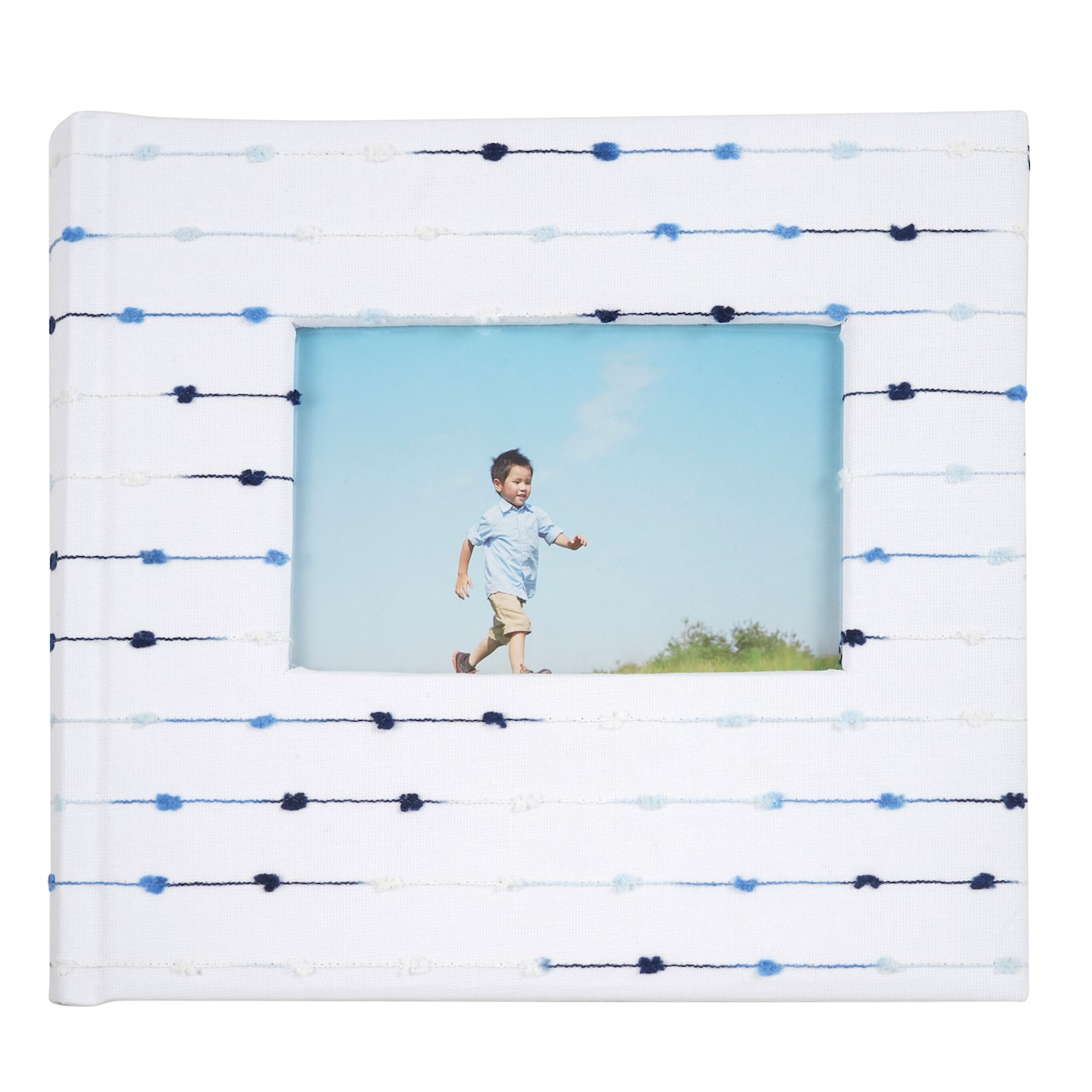 Blue Clip Stitch 2-Up Photo Album by Recollections™